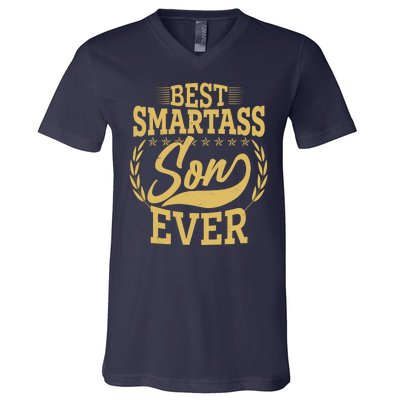 Vintage Best Smartass Son Ever V-Neck T-Shirt