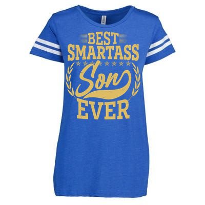 Vintage Best Smartass Son Ever Enza Ladies Jersey Football T-Shirt