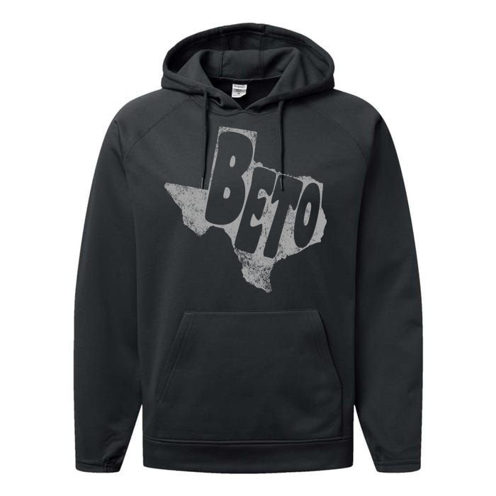 Vintage BETO Texas State Logo Performance Fleece Hoodie