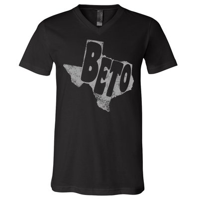 Vintage BETO Texas State Logo V-Neck T-Shirt