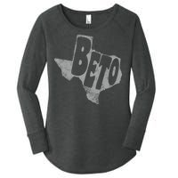 Vintage BETO Texas State Logo Women's Perfect Tri Tunic Long Sleeve Shirt