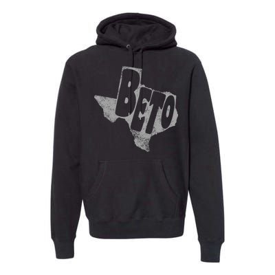 Vintage BETO Texas State Logo Premium Hoodie