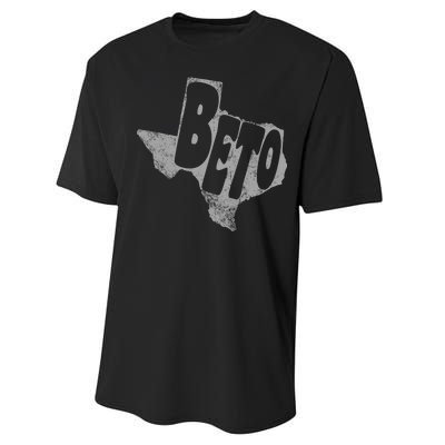 Vintage BETO Texas State Logo Performance Sprint T-Shirt