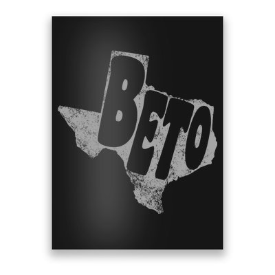 Vintage BETO Texas State Logo Poster