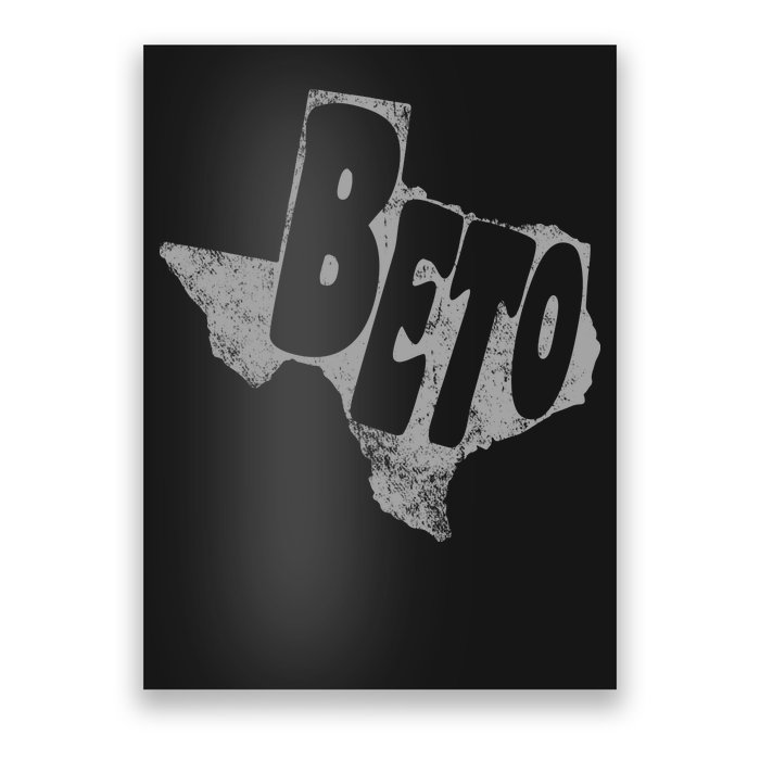 Vintage BETO Texas State Logo Poster