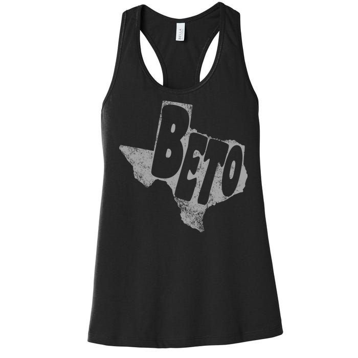 Vintage BETO Texas State Logo Women's Racerback Tank