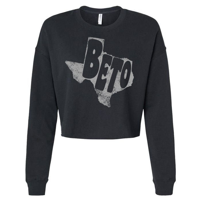 Vintage BETO Texas State Logo Cropped Pullover Crew