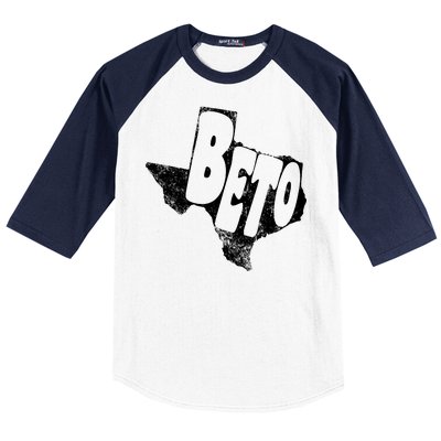 Vintage BETO Texas State Logo Baseball Sleeve Shirt