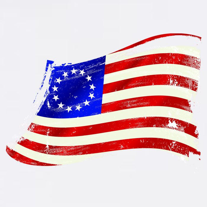 Vintage Betsy Ross 4th Of July American Waving Flag Hat