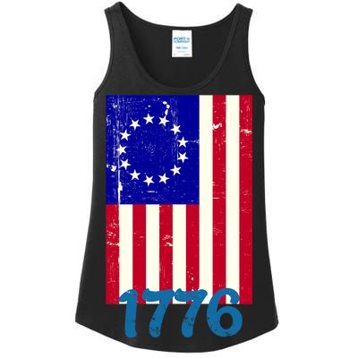 Vintage Betsy Ross American Flag Ladies Essential Tank