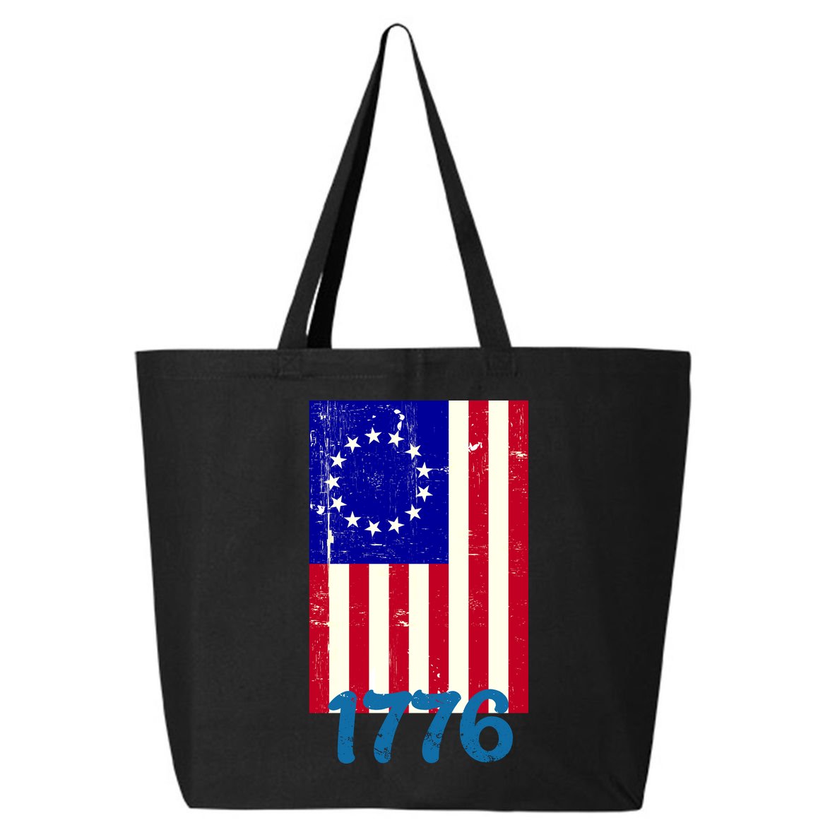 Vintage Betsy Ross American Flag 25L Jumbo Tote