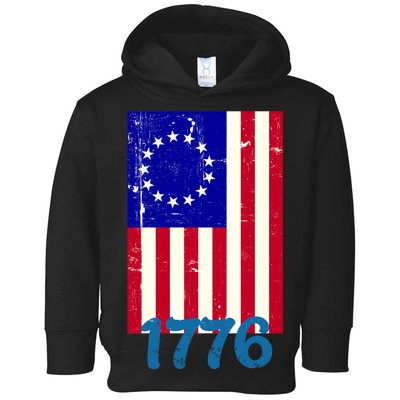 Vintage Betsy Ross American Flag Toddler Hoodie