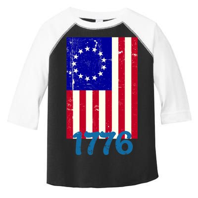 Vintage Betsy Ross American Flag Toddler Fine Jersey T-Shirt