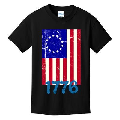 Vintage Betsy Ross American Flag Kids T-Shirt