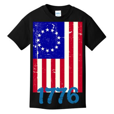 Vintage Betsy Ross American Flag Kids T-Shirt