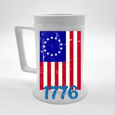 Vintage Betsy Ross American Flag Beer Stein