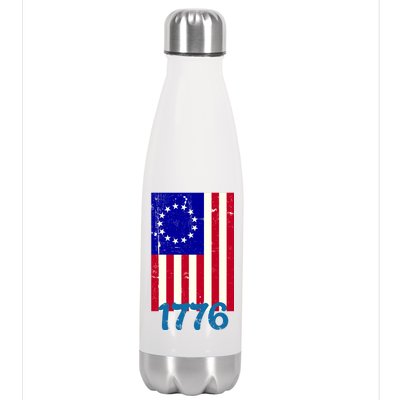 Vintage Betsy Ross American Flag Stainless Steel Insulated Water Bottle