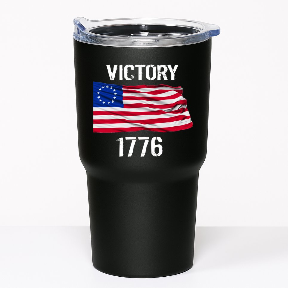 Vintage Betsy Ross American Flag 1776 Tumbler