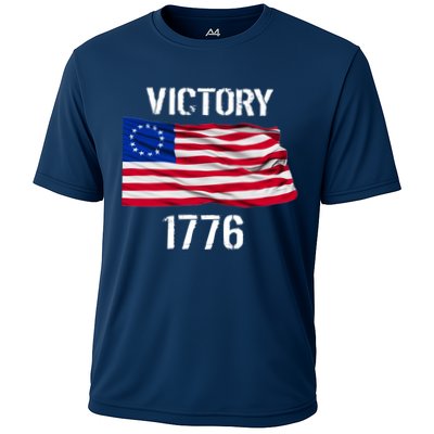 Vintage Betsy Ross American Flag 1776 Performance Shirt