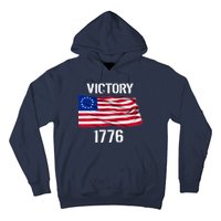 Vintage Betsy Ross American Flag 1776 Hoodie