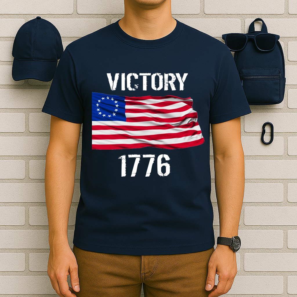 Vintage Betsy Ross American Flag 1776 T-Shirt