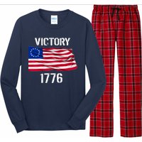 Vintage Betsy Ross American Flag 1776 Long Sleeve Pajama Set