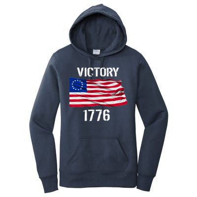 Vintage Betsy Ross American Flag 1776 Women's Pullover Hoodie