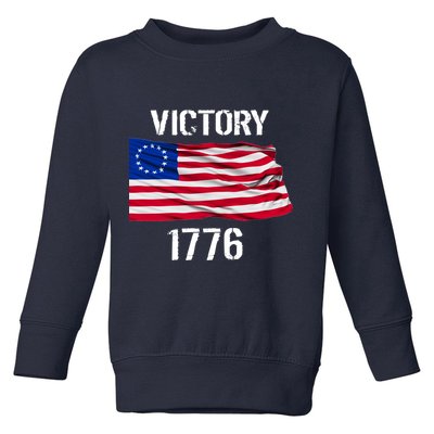 Vintage Betsy Ross American Flag 1776 Toddler Sweatshirt