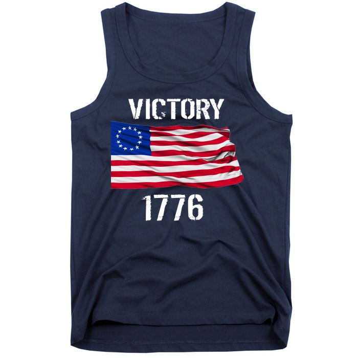 Vintage Betsy Ross American Flag 1776 Tank Top