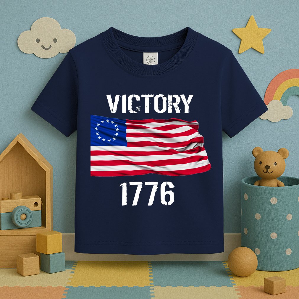 Vintage Betsy Ross American Flag 1776 Toddler T-Shirt