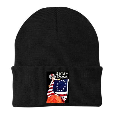 Vintage Betsy Ross American Flag 1776 Art Beanie