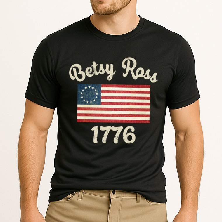 Vintage Betsy Ross Flag 1776 Cooling Performance Crew T-Shirt