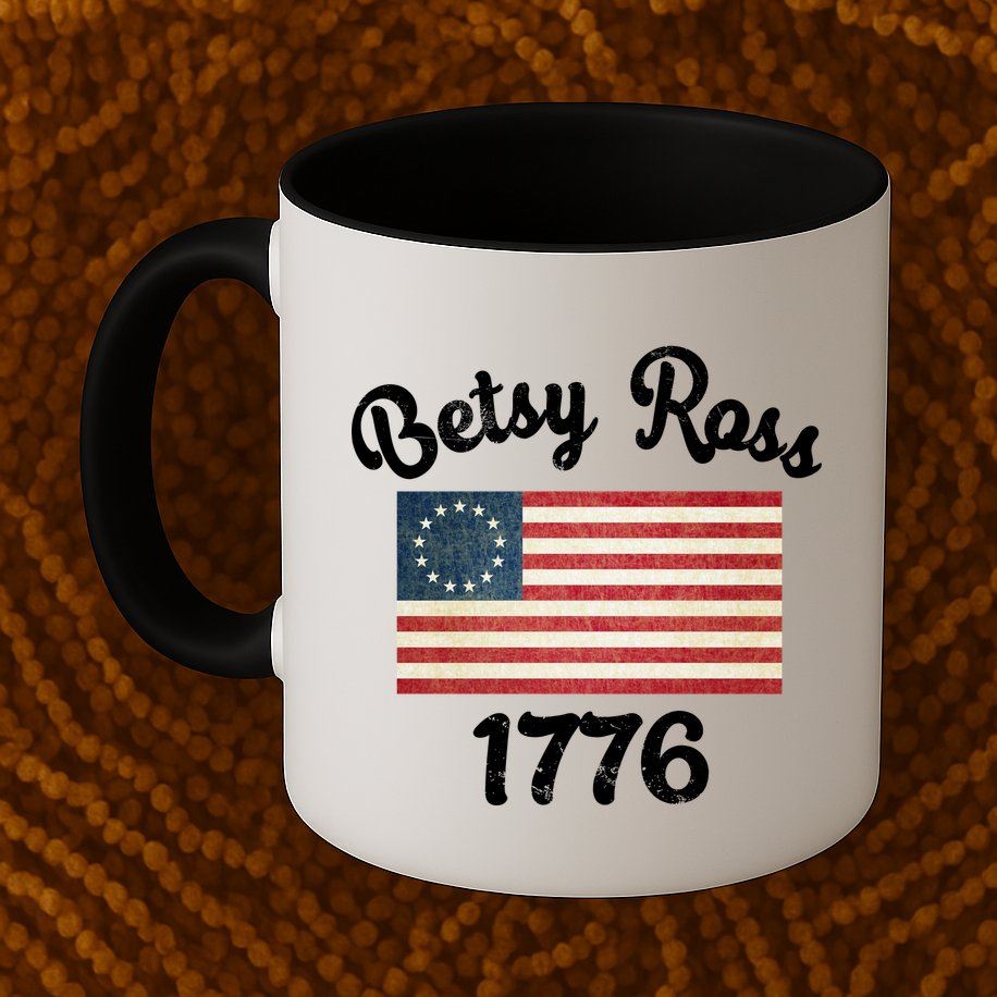 Vintage Betsy Ross Flag 1776 Mug