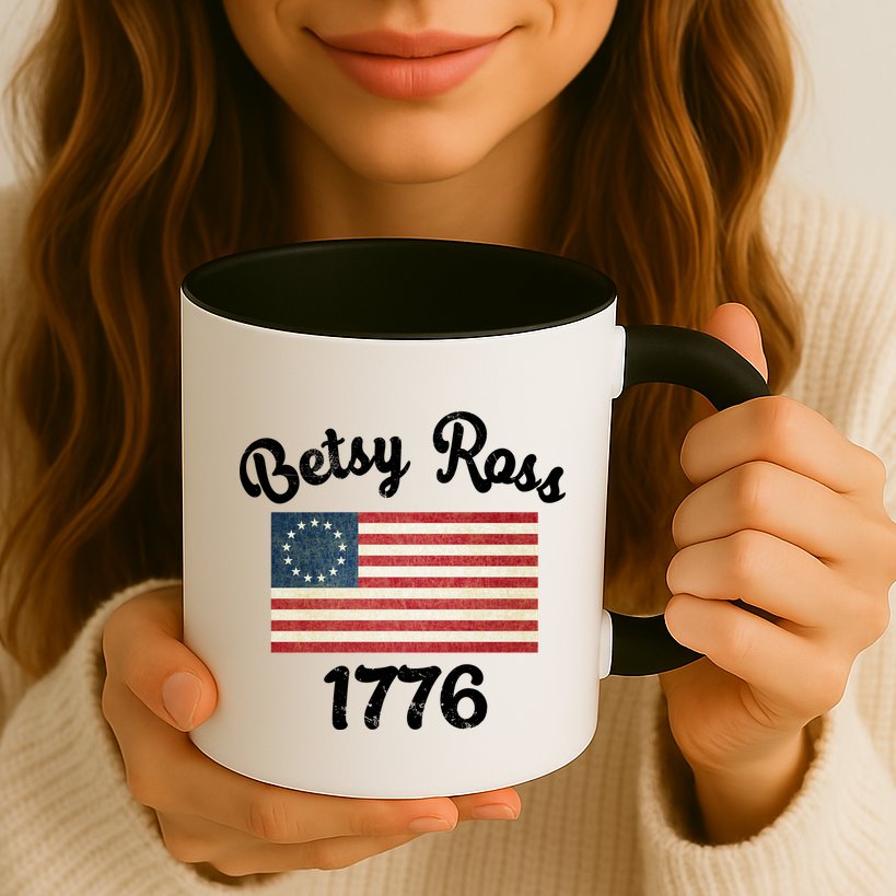 Vintage Betsy Ross Flag 1776 Mug