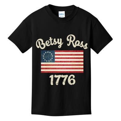 Vintage Betsy Ross Flag 1776 Kids T-Shirt