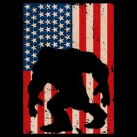 Vintage Bigfoot American Flag Sweatshirt