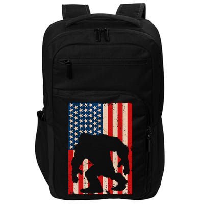 Vintage Bigfoot American Flag Impact Tech Backpack