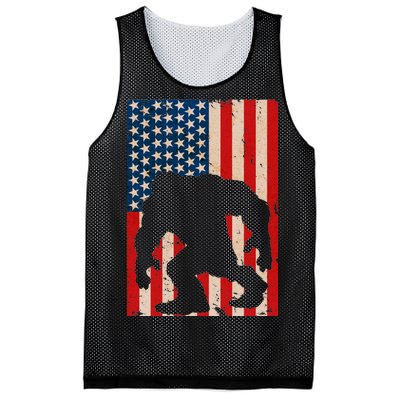 Vintage Bigfoot American Flag Mesh Reversible Basketball Jersey Tank