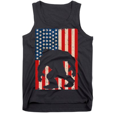 Vintage Bigfoot American Flag Tank Top