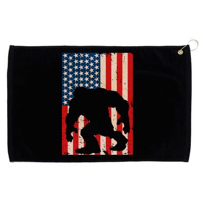 Vintage Bigfoot American Flag Grommeted Golf Towel