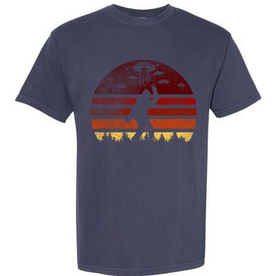 Vintage Bigfoot UFO Abduction Believe Garment-Dyed Heavyweight T-Shirt
