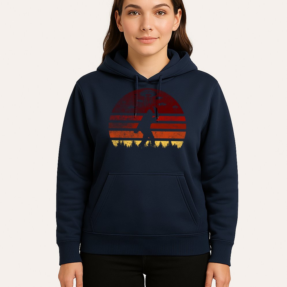 Vintage Bigfoot UFO Abduction Believe Hoodie