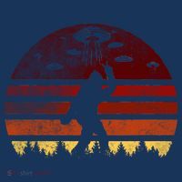 Vintage Bigfoot UFO Abduction Believe Mousepad