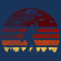 Vintage Bigfoot UFO Abduction Believe Premium T-Shirt