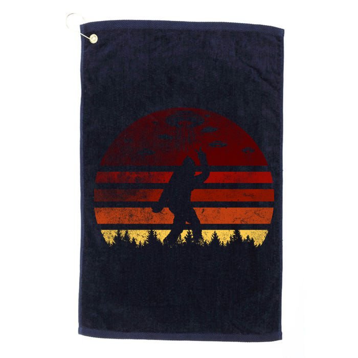 Vintage Bigfoot UFO Abduction Believe Golf Towel