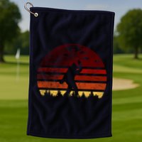 Vintage Bigfoot UFO Abduction Believe Golf Towel