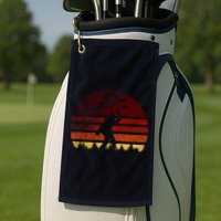 Vintage Bigfoot UFO Abduction Believe Golf Towel