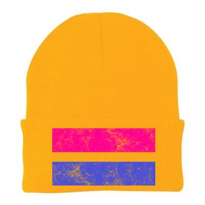 Vintage Bisexual Flag Bi Pride Flag Knit Cap Winter Beanie