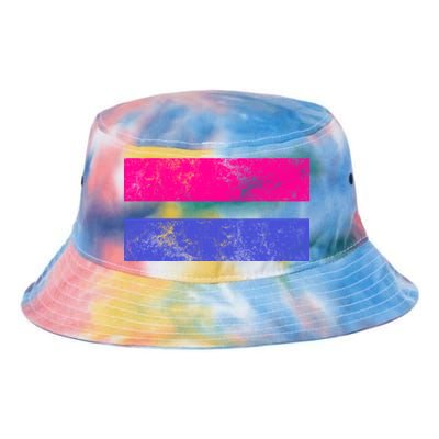 Vintage Bisexual Flag Bi Pride Flag Tie Dye Newport Bucket Hat