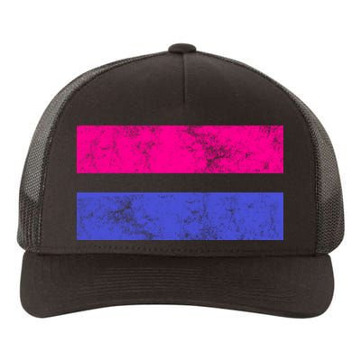 Vintage Bisexual Flag Bi Pride Flag Yupoong Adult 5-Panel Trucker Hat